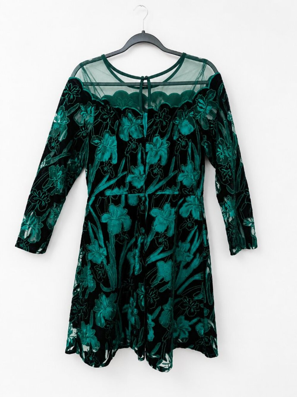 Eva Franco x Anthropologie Juliet Embroidered Velvet Mini Dress, Size 8 - Picture 3 of 9